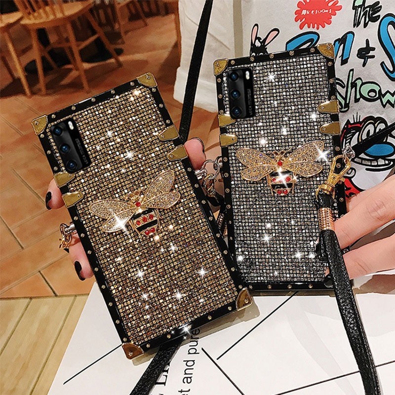 Case Luxury Cover Lanyard, Luxury Phone Case Bee