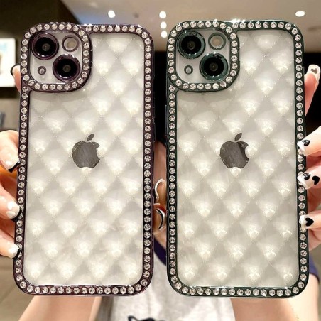 for iPhone 12 14 Plus 13 Pro Max Case Glitter Diamond Luxury for iPhone 14  11 13 Pro Max Soft Cover,Gold,For iPhone 12 : : Electronics