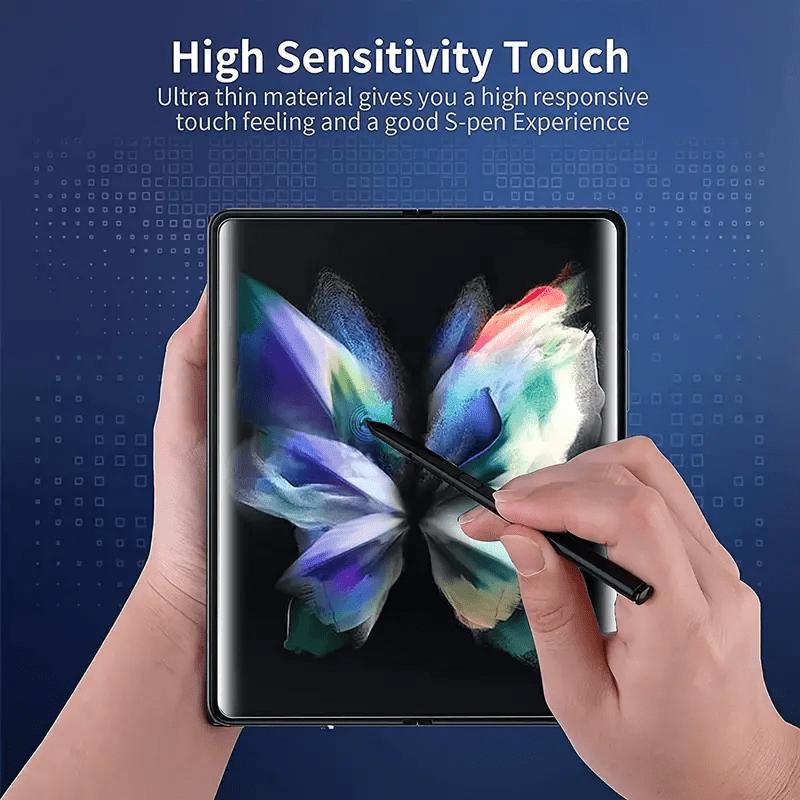 High Sensitivity Hydrogel Protective Film, Transparent Soft Screen Protectors For Samsung Galaxy Z Fold 6/Z Fold 5/Z Fold 4/Z Fold 3/Z Fold 2[Full Coverage] [Clear HD] (NOT Tempered Glass)