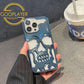 For iPhone 16 15 14 13 12 11 Pro Max Phone Case, Plating Thin Skull Hollow Heat Dissipation TPU Shockproof Case Cooling Soft Back Cover