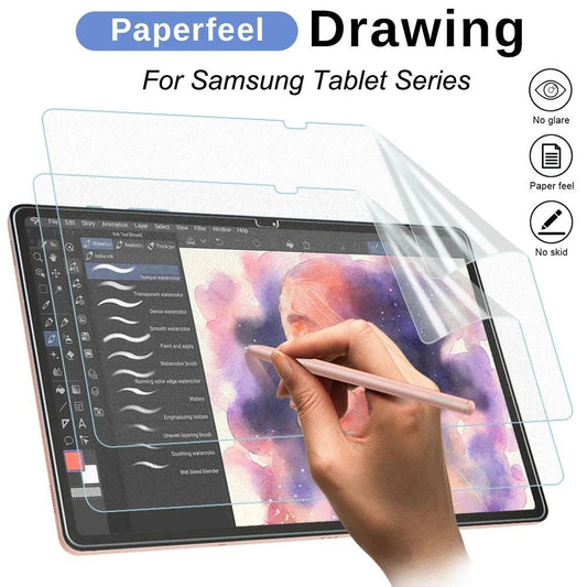 1 Piece Matte Frosted Write Painting PET Soft Hydrogel Film Screen Protector For Samsung Galaxy Tab S9 FE S 9 S9FE Plus S9FE+ 5G S8 Ultra Screen Protector (Not Tempered Glass)