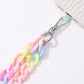 New Necklace Phone Lanyard With Slot Card 120CM Colorful Crossbody Cellphone Strap Chain For iPhone Samsung Accessories