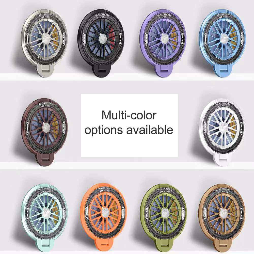 Luxury Multi-color Spinning Magnetic 360 Degree Rotation Kickstand for Mobile Phone Back Sticker Socket Bracket For Magsafe