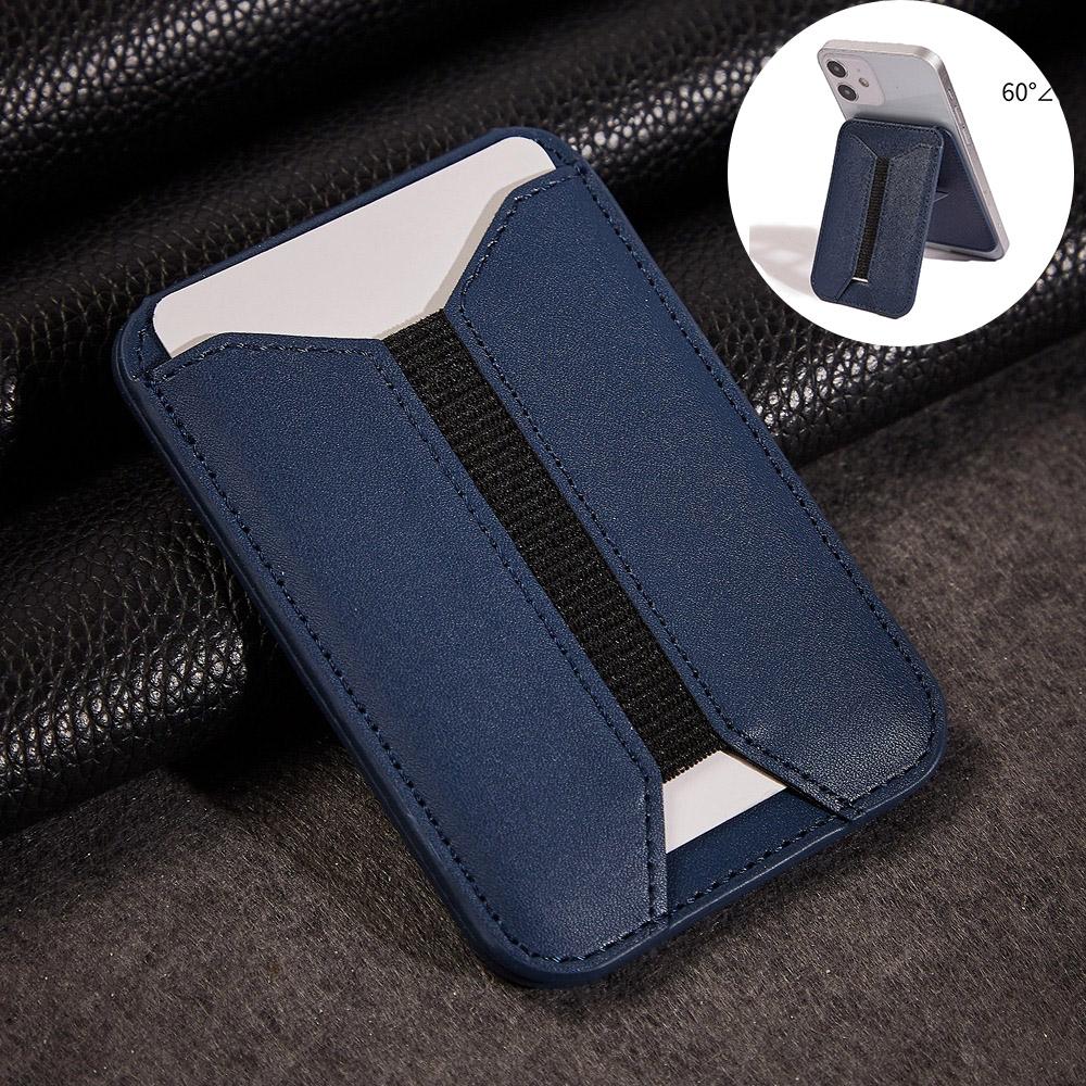 Strong Magnetic Folding Elasticity Wallet Card Bag Holder Leather Case for Magsafe iPhone 16 15 14 13 Pro Max 12 Mini Plus Magnetic Elastic Stand Cover