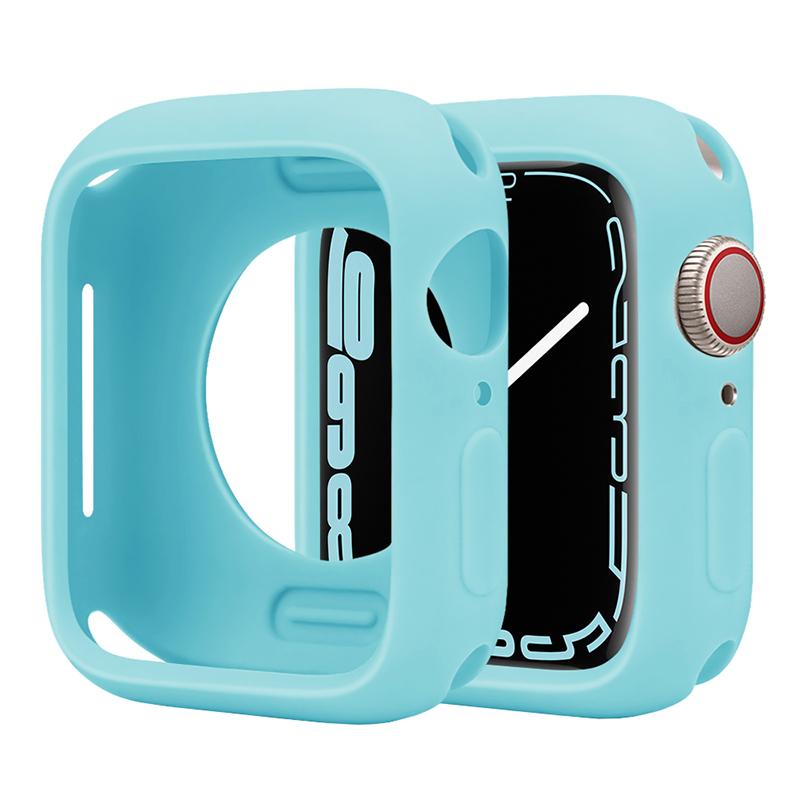 Soft Silicone Case For Apple Watch 8 45mm 7 41mm 44mm 40mm 42mm 38mm Protection Shell Cover For iWatch Series 8 7 6 5 4 3 SE