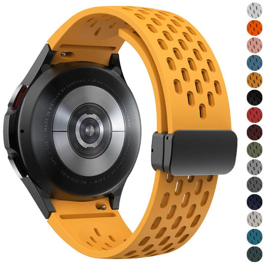 Silicone Strap for Samsung Galaxy Watch 6 5 4 40mm 44mm 5Pro 45mm Magnetic Buckle Band 6 Classic 43mm 47mm No Gaps Bracelet 42mm