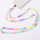 New Necklace Phone Lanyard With Slot Card 120CM Colorful Crossbody Cellphone Strap Chain For iPhone Samsung Accessories