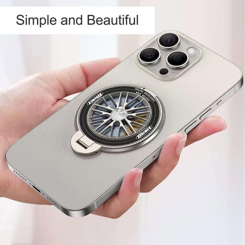 Luxury Multi-color Spinning Magnetic 360 Degree Rotation Kickstand for Mobile Phone Back Sticker Socket Bracket For Magsafe