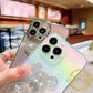 Gradient Crystal Diamond Bear Phone Case for iPhone 16 15 14 13 12 Pro Max