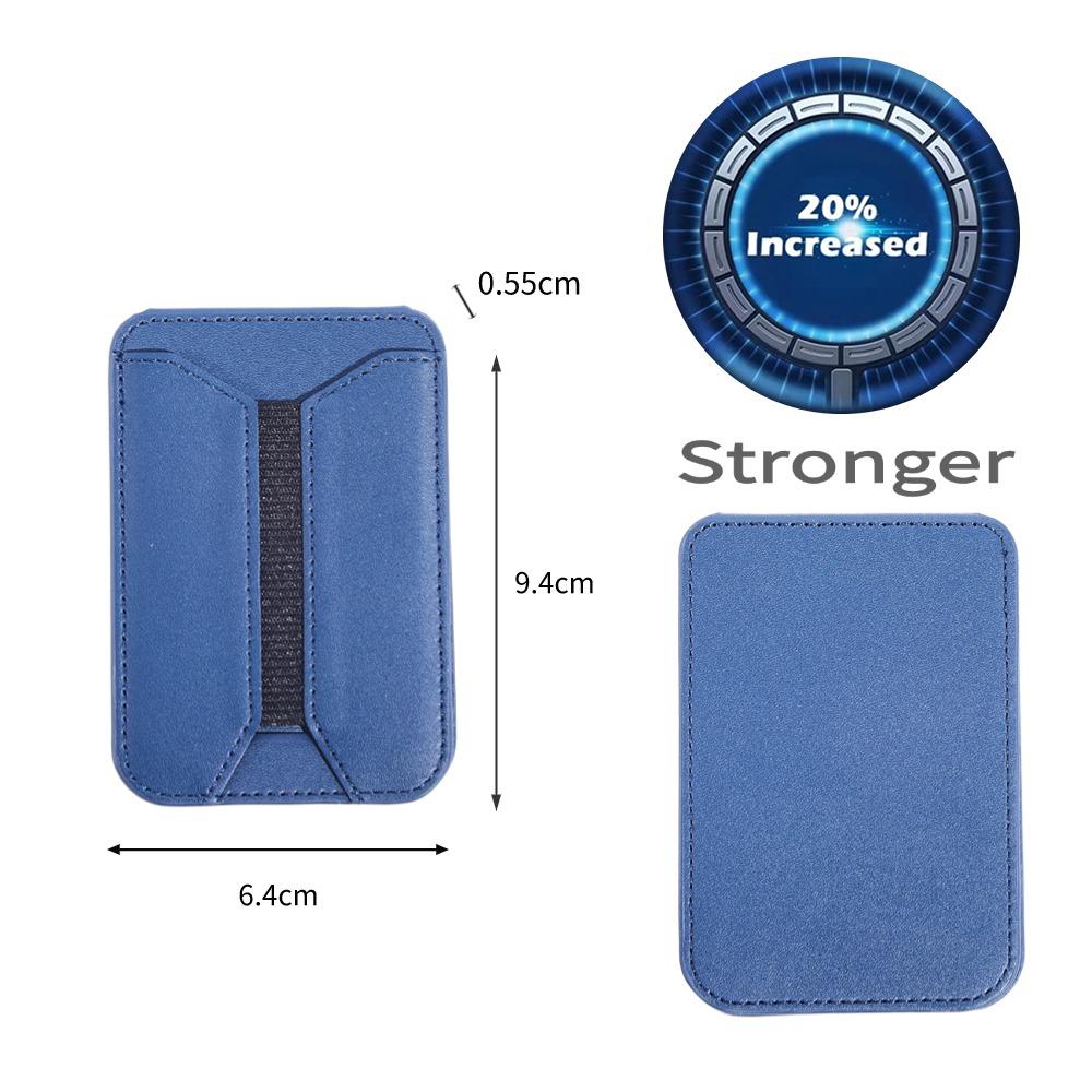 Strong Magnetic Folding Elasticity Wallet Card Bag Holder Leather Case for Magsafe iPhone 16 15 14 13 Pro Max 12 Mini Plus Magnetic Elastic Stand Cover