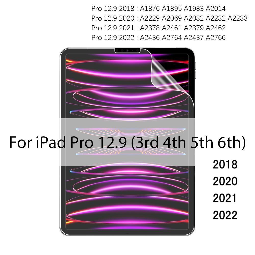 1 Piece Paper-Feel Screen Protector For Ipad Pro 13 12.9 11 2024 M4 Air 4 5 3 10th 9th 8th 7th Generation Mini 6 Matte Matte PET Film, Anti-Glare, 3H Hardness