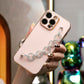 Glitter Diamond Chain Plating Phone Case For iPhone 16 15 14 13 12 Plus Pro Max Soft TPU Back Cover