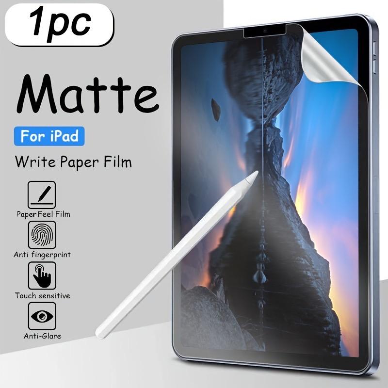 1 Piece Paper-Feel Screen Protector For Ipad Pro 13 12.9 11 2024 M4 Air 4 5 3 10th 9th 8th 7th Generation Mini 6 Matte Matte PET Film, Anti-Glare, 3H Hardness