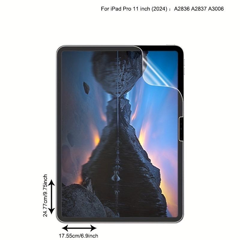 1 Piece Paper-Feel Screen Protector For Ipad Pro 13 12.9 11 2024 M4 Air 4 5 3 10th 9th 8th 7th Generation Mini 6 Matte Matte PET Film, Anti-Glare, 3H Hardness