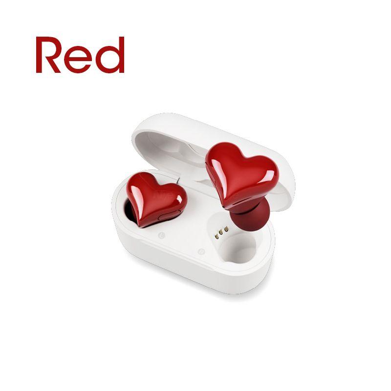 Love Heart For Heartbuds Wireless Earphones TWS Earbuds Bluetooth Headset Heart Buds Women Fashion Pink Gaming Student Headphones Girl Gift