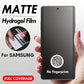 [Support Fingerprint] 1 Piece Matte Soft Hydrogel Film Screen Protector For Samsung Galaxy S24 Ultra S23FE S22 S21 S20 S10 S9 S8 Note20 Note10 A14 A15 A24 A25 A34 A35 A54 A55 A73 Anti-fingerprints (Not Tempered Glass)