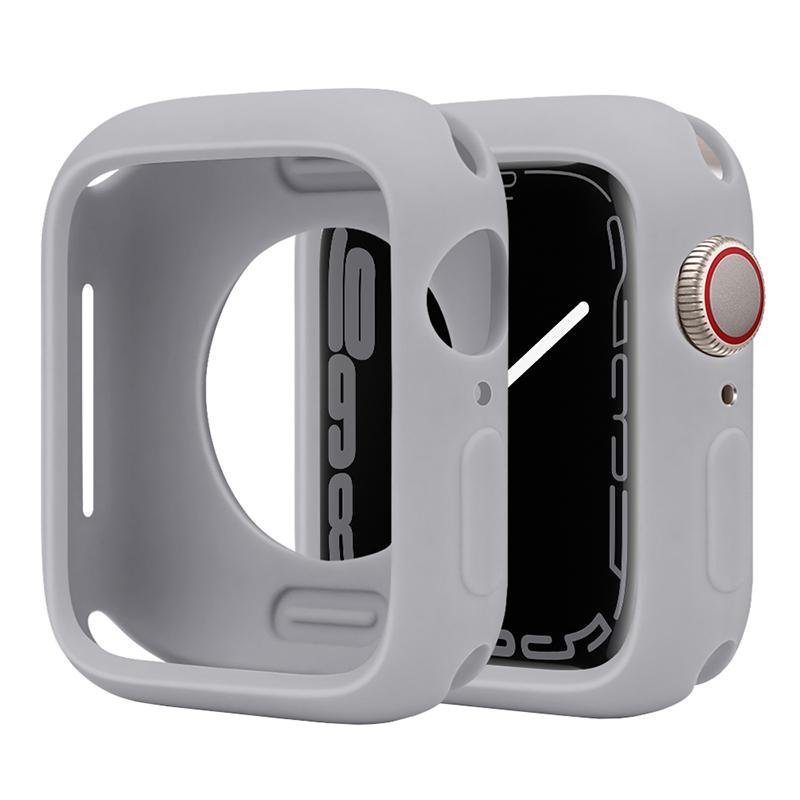 Soft Silicone Case For Apple Watch 8 45mm 7 41mm 44mm 40mm 42mm 38mm Protection Shell Cover For iWatch Series 8 7 6 5 4 3 SE