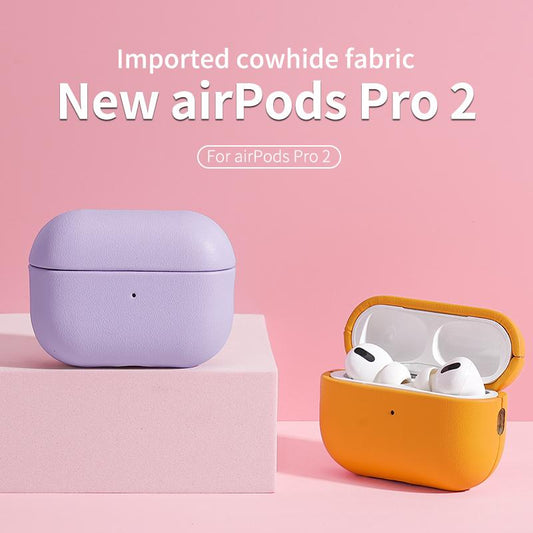 Leather Earphone Case For iPhone AirPods Pro 2 AirPods 3 Protective Cover