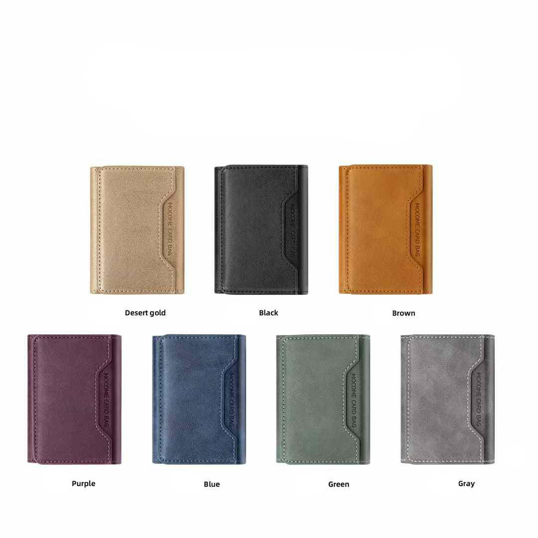 Multi-function Leather Card Case Strong Magnetic Wallet Card Holder Card Bag Case for Magsafe IPhone 16 15 14 13 12 Pro Max Stand Cover for Samsung S23 S24 Magnetic Phone Case Accessories