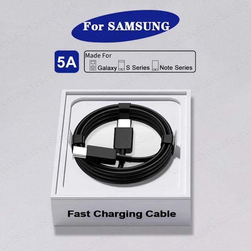 PD 45W USB C Kabel für Samsung Galaxy S20 S21 S22 S23 S24 Ultra Note 10 5G 20 A53 A54 Superschnelles Lade-USB-Typ-C-Datenkabel