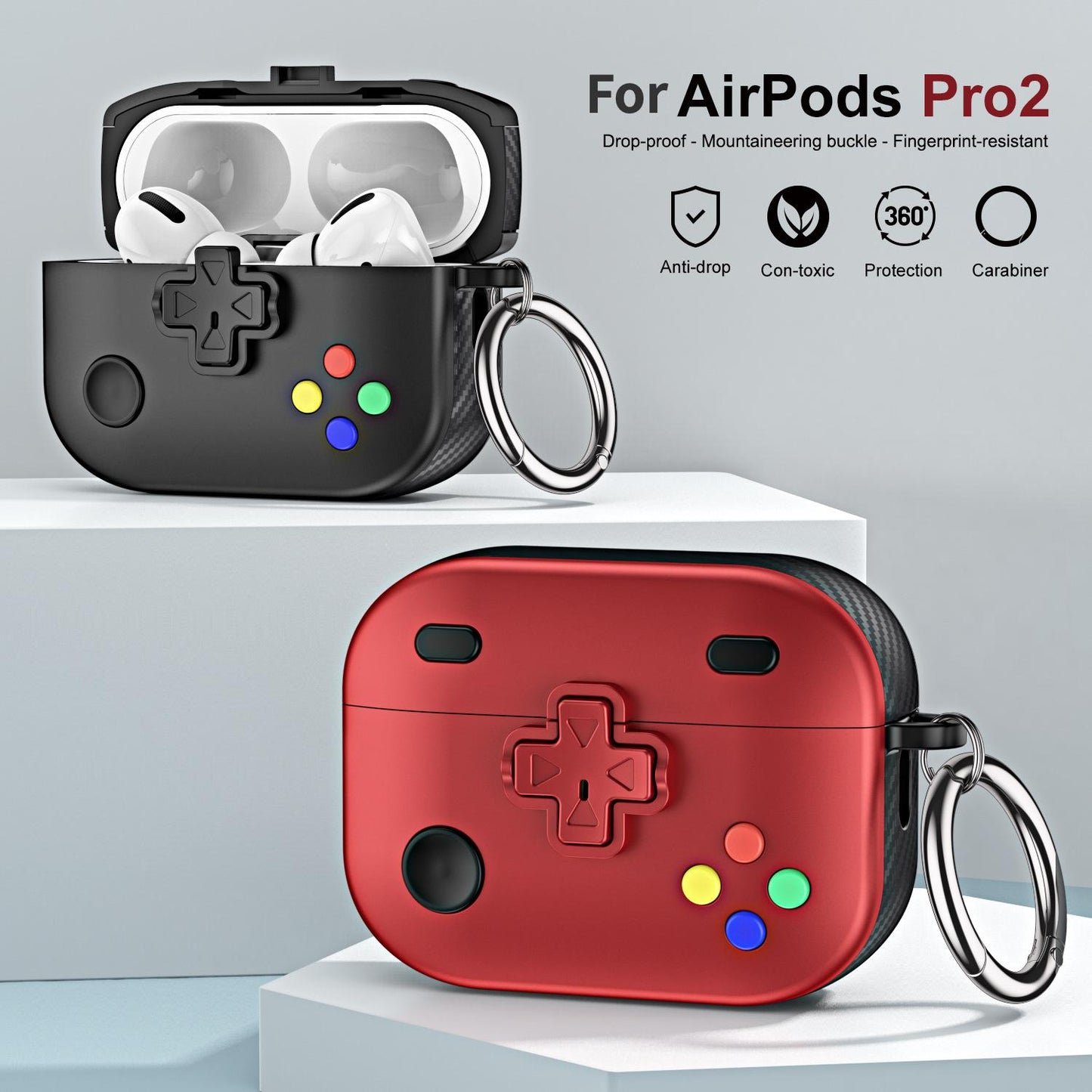 For Airpods Pro 2 Case Shockproof Earphone Cute Cartoon Gamepad Shape Protective For Airpods 3 Cover