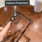 Electroplated Four Corners Anti-fall Transparent Hard PC Phone Case For Samsung S24FE S24Ultra S24 S23FE S22 S22Ultra A15 A25 A34 A35 A53 A54 A55, Full Cover with Camera Protector