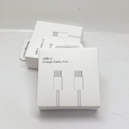 USB TYPE C Cable TYPE C to TYPE C PD 60W Fast Charging For iPhone 16ProMax 16 15 Pro Max Huawei Xiaomi Samsung C-C Weaving Cable