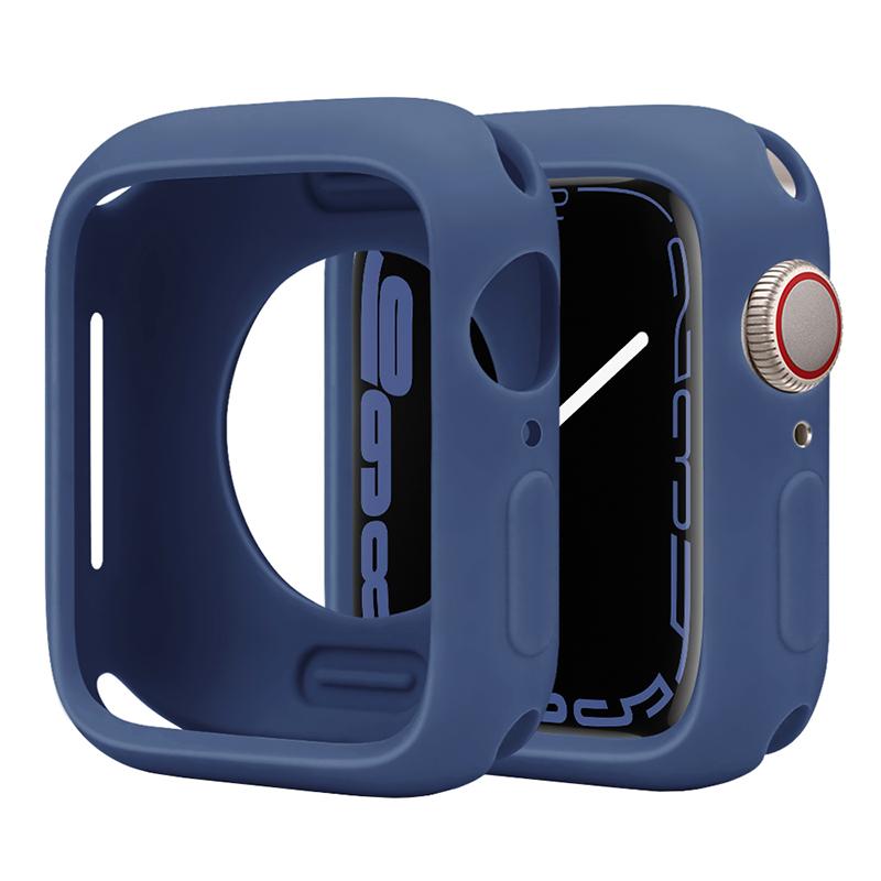 Soft Silicone Case For Apple Watch 8 45mm 7 41mm 44mm 40mm 42mm 38mm Protection Shell Cover For iWatch Series 8 7 6 5 4 3 SE