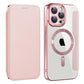 Wireless Charge Case for iPhone 16 15 14 13 12 Pro Max 15 Plus Magnetic Shockproof Flip Leather Shell Card Slot Hard PC Back Cover