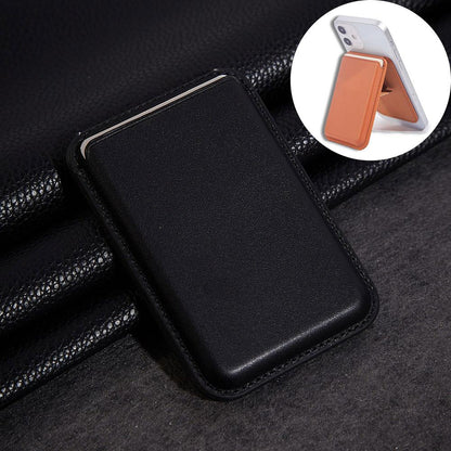 Strong Magnetic Folding Wallet Card Bag Holder Leather Case for Magsafe iPhone 16 15 14 13 Pro Max 12 Mini Plus Magnetic Stand Cover