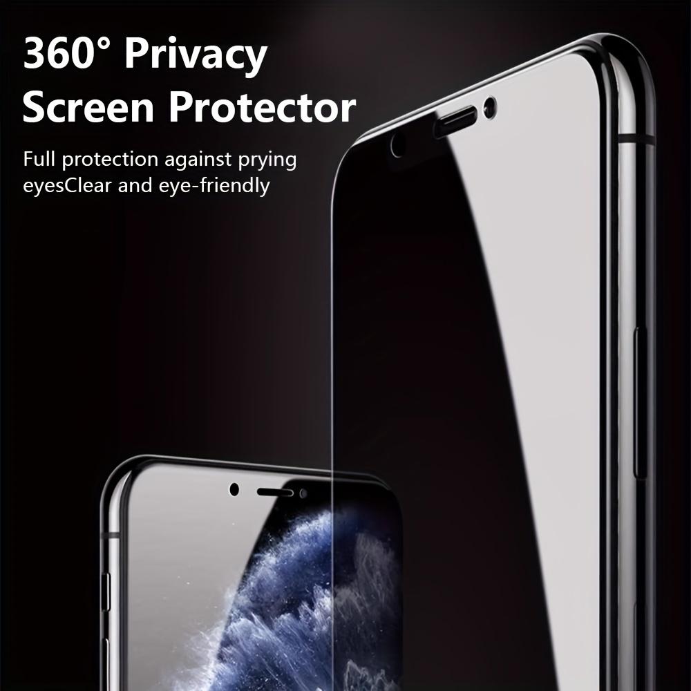 For iPhone 16 15 14 13 12 11 X XS XR XSMax Plus Pro Max, 360 Degree Privacy Guard Tempered Glass Screen Protectors Full Coverage Anti-Scratch Anti-Peeping Security