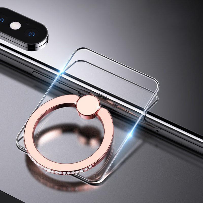 Transparent Kickstand Phone Ring Buckle Desktop Bracket Holder for Men and Women with Personalized Ultra-thin and Strong Adhesion for iPhone Samsung