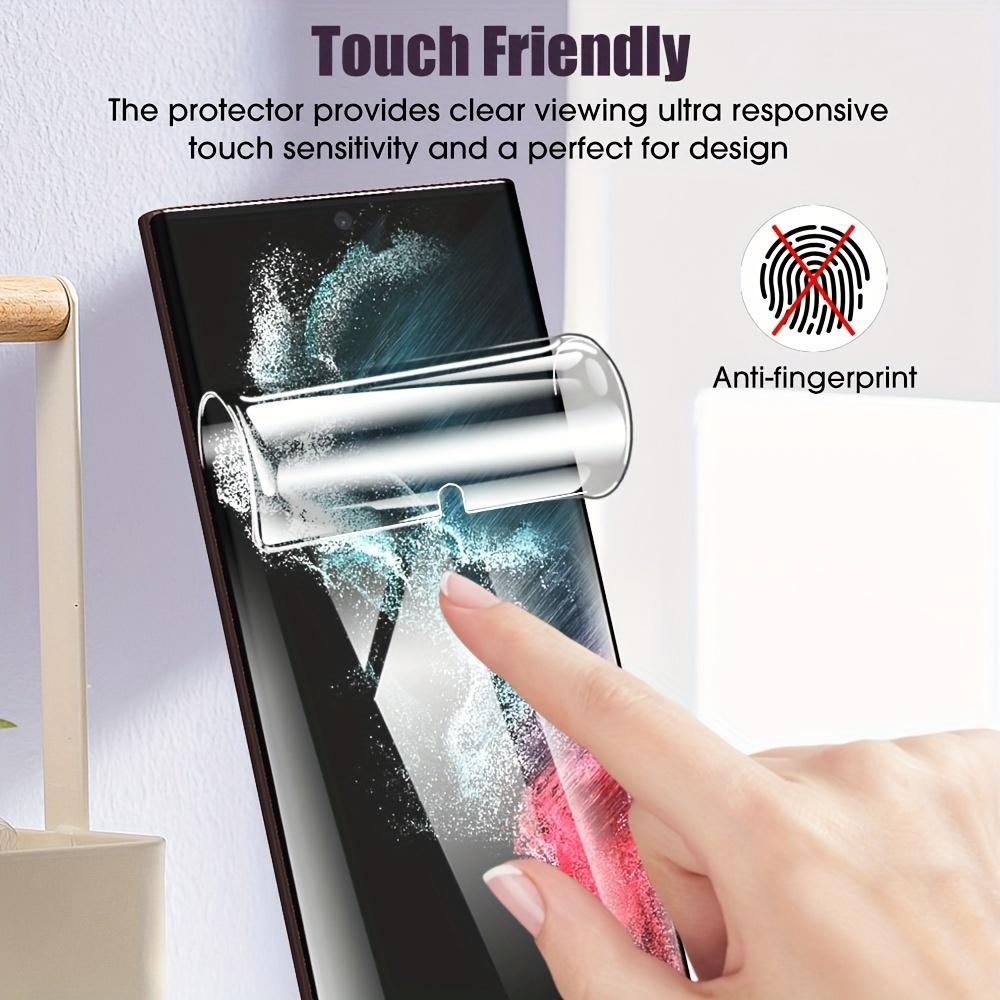 [Support Fingerprint] 1 Piece HD Soft Hydrogel Film Screen Protector For Samsung Galaxy S24 Ultra S23FE S22 S21 S20 S10 S9 S8 Note20 Note10 A14 A15 A24 A25 A34 A35 A54 A55 A73 (Not Tempered Glass)