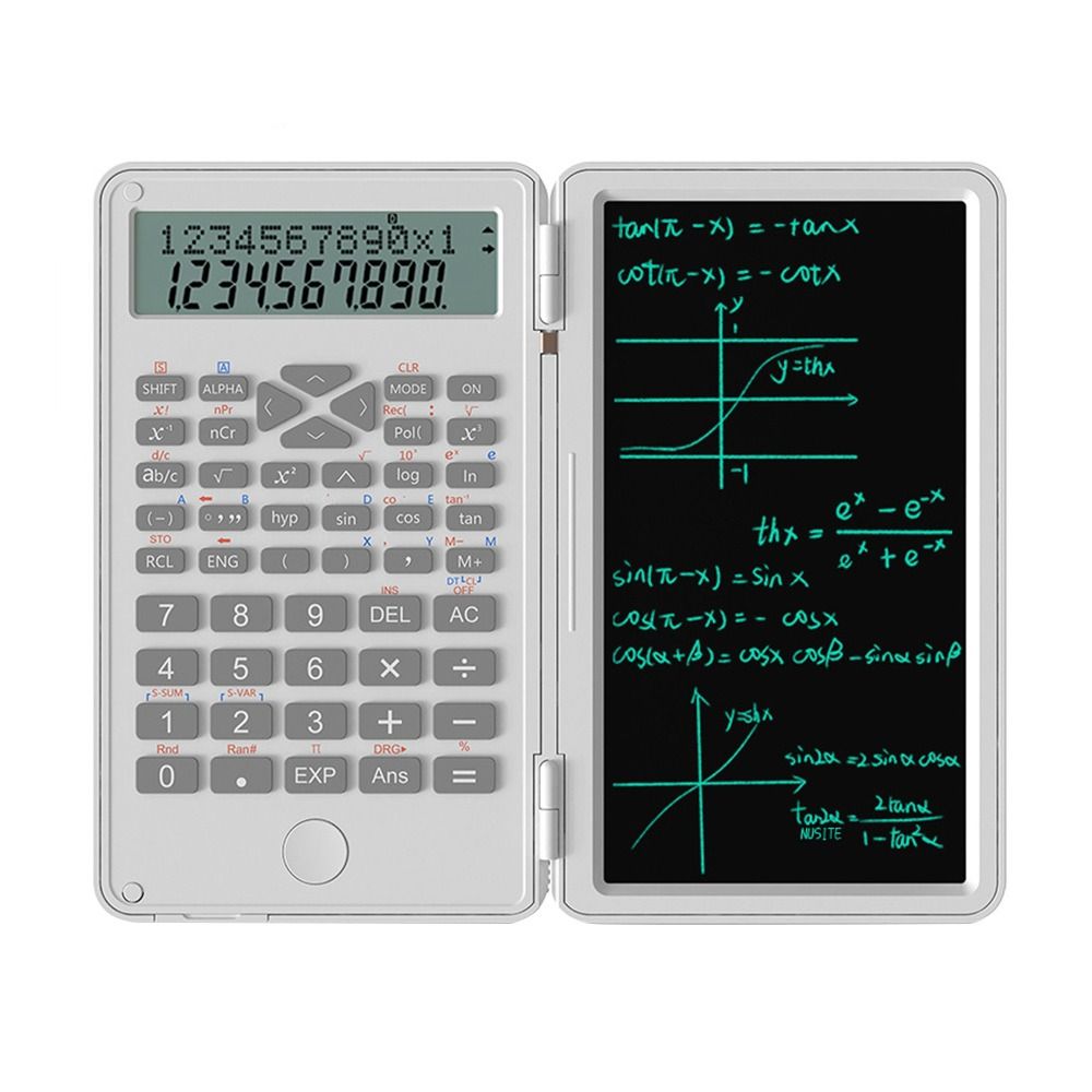 6 inch Digital Drawing Pad Writing Tablet Foldable Desk Scientific Calculators 12-Digit Digital with an Erasable Writing Tablet Large Display Drawing Pad Painting Electronics Tools