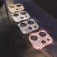 Rhinestones Camera Lens Protector For iPhone 16 15 14 13 12 11 Pro Max Glitter Crystal Camera Protector Full Cover