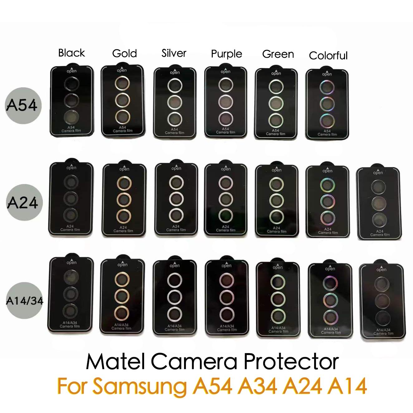 Metal Camera Protector For Samsung A54 A34 A14 A24 Camera Cover Metal Lens Glass Ring