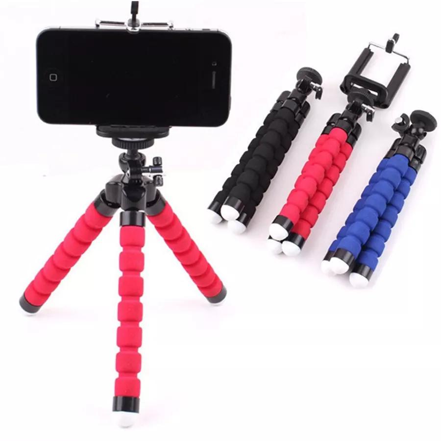 Mini Flexible Sponge Octopus Tripod For IPhone xiaomi bendable Mobile Phone Smartphone Tripod For Gopro 8 7 Camera