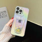 For iPhone 16 15 14 13 12 11 Pro Max Phone Case, Flowing Liquid Quicksand Cup Sparkling Bling Glitter Cup Style Fun Sparkle Transparent Soft TPU Full Cover