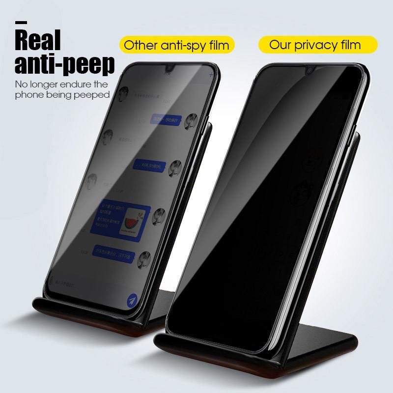 2 Pieces Privacy Full Cover Private Screen Protector Glass Tempered Films For Samsung S24Ultra S24FE S23 S21 Ultra Note20 S22Ultra A05 A55 A54 A35 A34 A25 A24 A15 A14 Anti-spy Glass