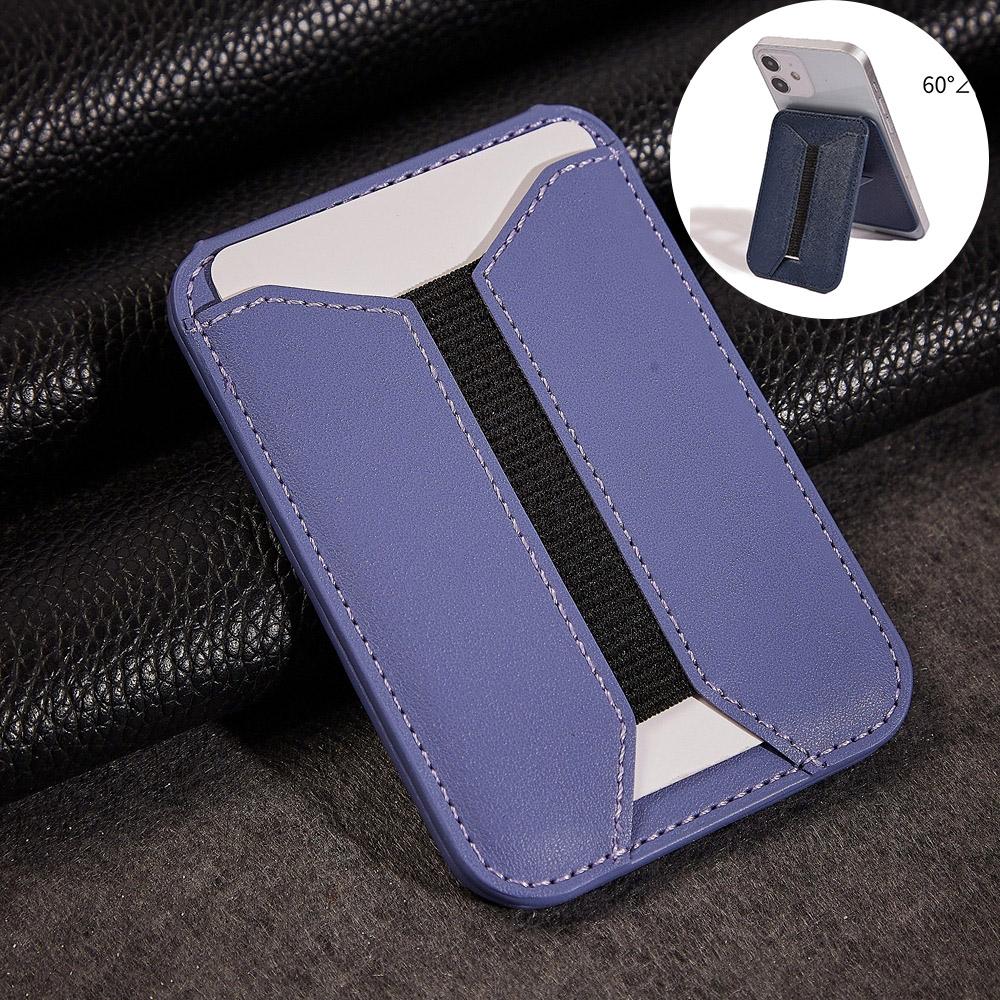 Strong Magnetic Folding Elasticity Wallet Card Bag Holder Leather Case for Magsafe iPhone 16 15 14 13 Pro Max 12 Mini Plus Magnetic Elastic Stand Cover