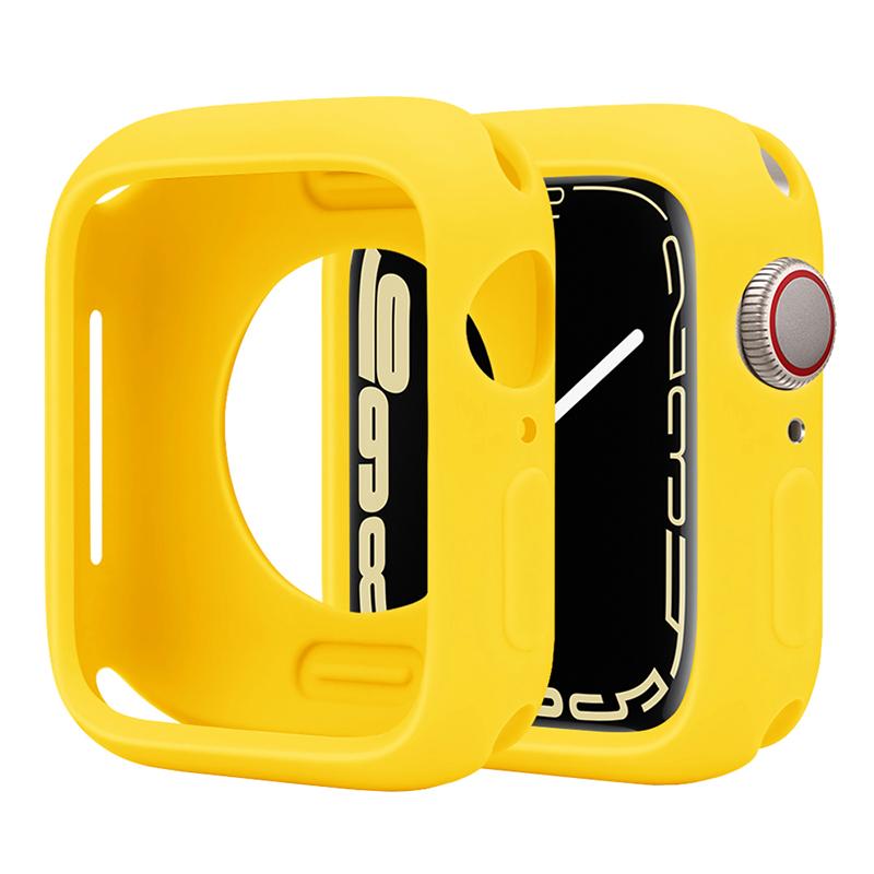 Soft Silicone Case For Apple Watch 8 45mm 7 41mm 44mm 40mm 42mm 38mm Protection Shell Cover For iWatch Series 8 7 6 5 4 3 SE