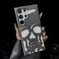 For Samsung S24 Ultra S23 Plus, Thin Skull Matte Hollow Heat Dissipation Case Cooling Soft Back Cover