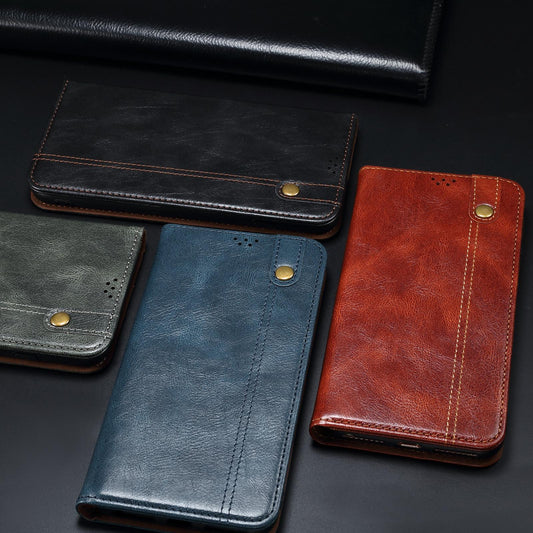 Luxury Retro Leather Flip Cover For Samsung S24 S23 Ultra S22 Plus S21 FE Case Wallet Card Stand Magnetic Book Cover Phone Case