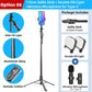 1750mm Wireless Selfie Stick Tripod Stand Foldable Monopod With Led Light For Smartphones Balance Steady Shooting Live