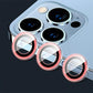 Luminous Camera Lens Protectors Camera Ring Glass For iPhone 16 15 14 13 12 Pro Max Protective Film