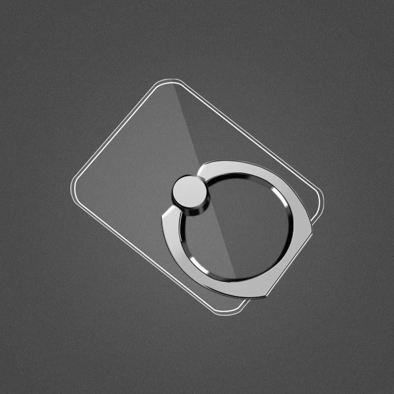 Transparent  Cell Phone Ring Holder Stand 360° Degree Rotation Clear Finger Grip Kickstand Compatible iPhones or Phone Case