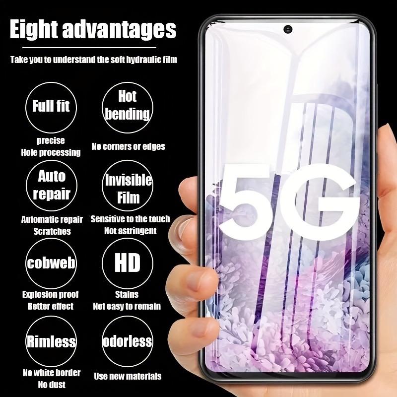 [Support Fingerprint] 1 Piece HD Soft Hydrogel Film Screen Protector For Samsung Galaxy S24 Ultra S23FE S22 S21 S20 S10 S9 S8 Note20 Note10 A14 A15 A24 A25 A34 A35 A54 A55 A73 (Not Tempered Glass)