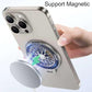 Luxury Multi-color Spinning Magnetic 360 Degree Rotation Kickstand for Mobile Phone Back Sticker Socket Bracket For Magsafe