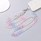 New Necklace Phone Lanyard With Slot Card 120CM Colorful Crossbody Cellphone Strap Chain For iPhone Samsung Accessories