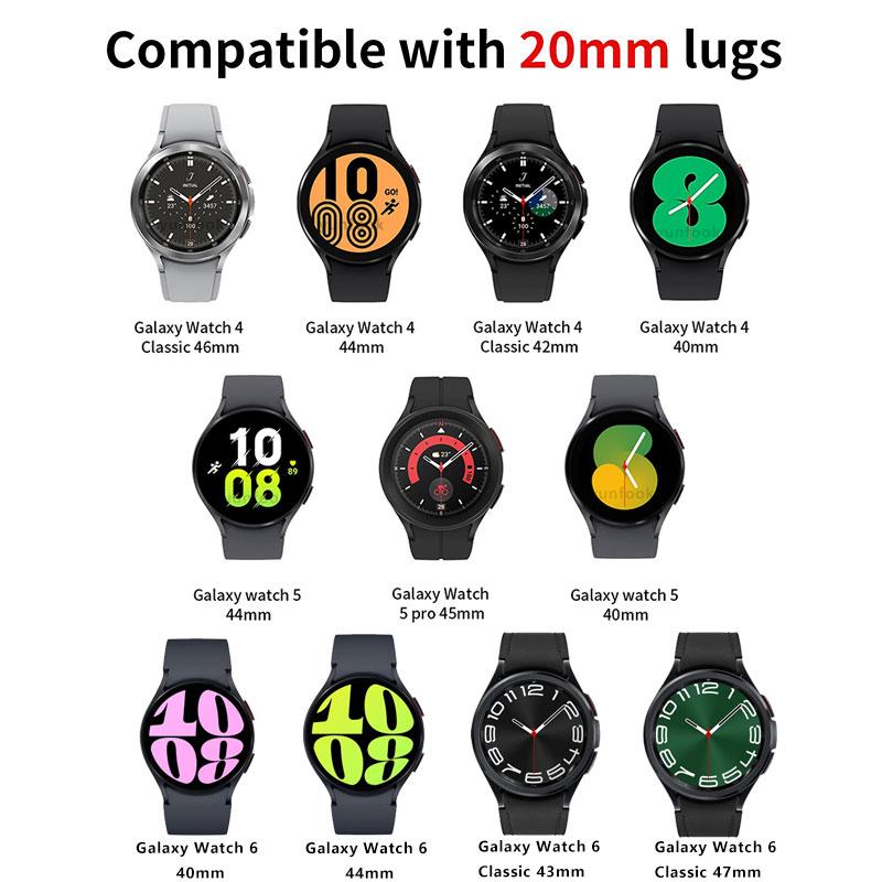 Silicone Band for Samsung Galaxy Watch 6 Classic Strap 47mm 43mm 44mm 40mm Magnetic Buckle Galaxy Watch